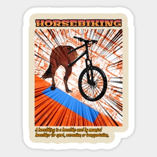 Horsebiking Sticker